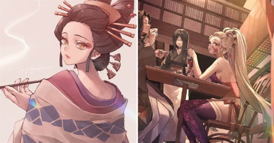 #鬼滅之刃：神仙畫風，超有愛十二月鬼，小梅也太美了！