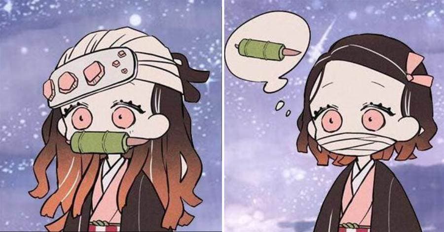 鬼滅之刃：禰豆子不愧是團寵啊！大家都來為她梳妝打扮，義勇超級懂女孩子的小心思，蛇柱可以轉行做造型師了