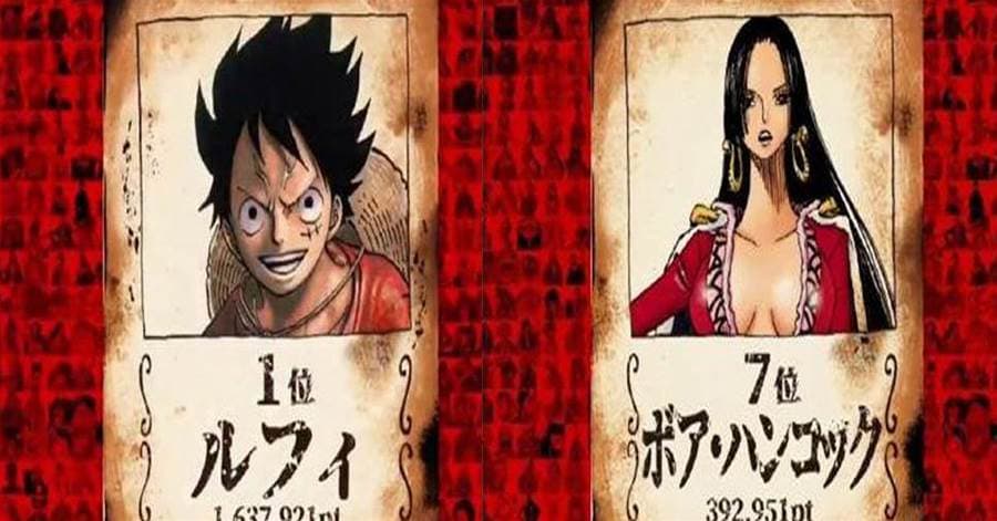 海賊王全球排名正式公佈，草帽海賊團拿下前三，香吉士屈居第四名