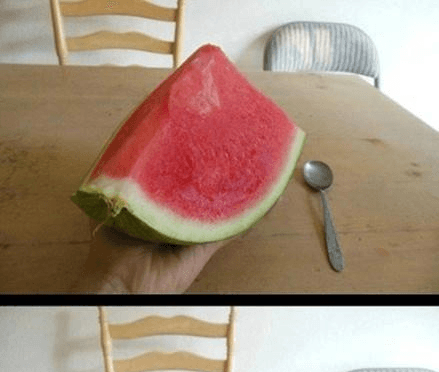 老婆說有留西瓜給我..結果= =