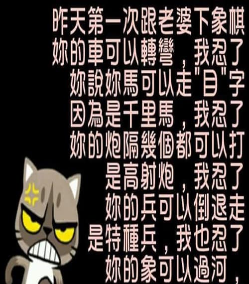 跟老婆下象棋就是個錯誤的選擇...這樣到底怎麼玩啦!!!
