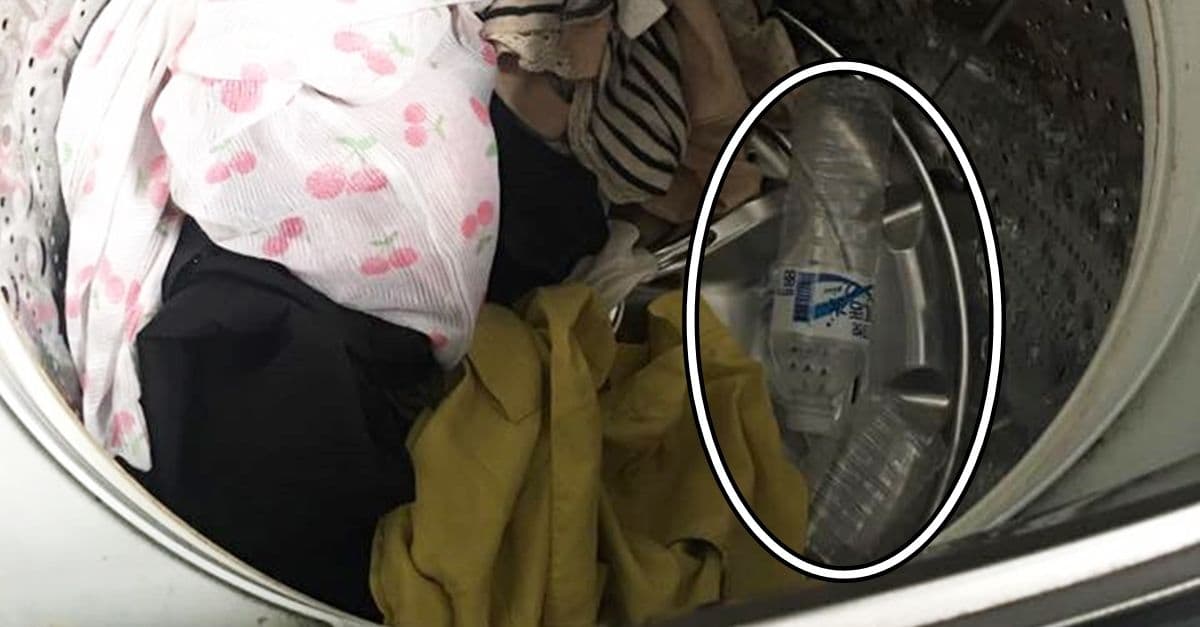 洗衣機裡放兩個空寶特瓶竟然有這種「神奇妙用」...大多數人都不知道!