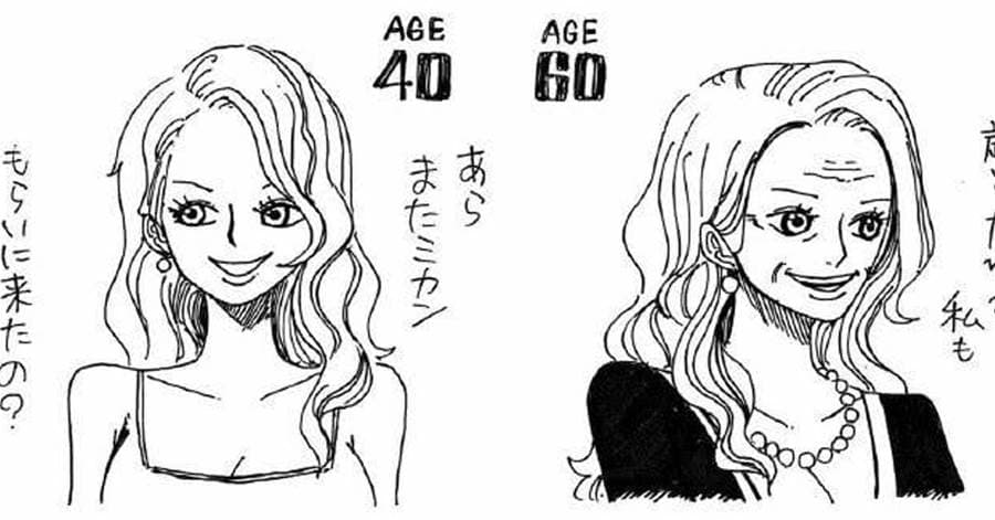 《海賊王》尾田曾畫出魯夫40的樣子後,粉絲也畫出烏索普、娜美40-60歲樣子