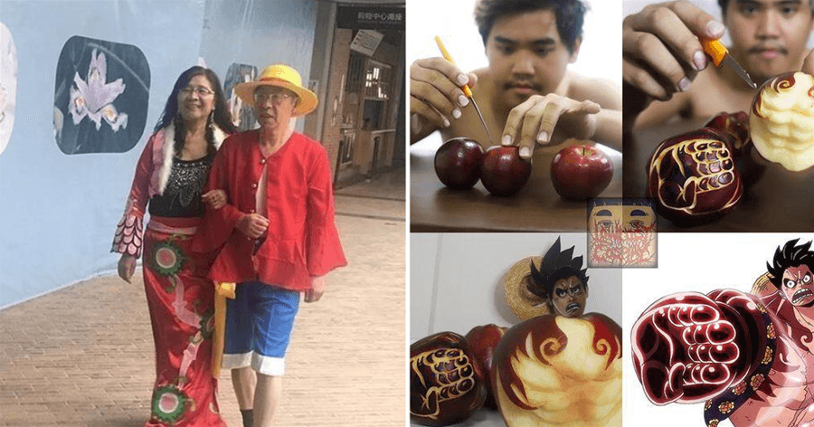 海賊王:廉價cos哥再出新作,三個蘋果神還原魯夫四檔!