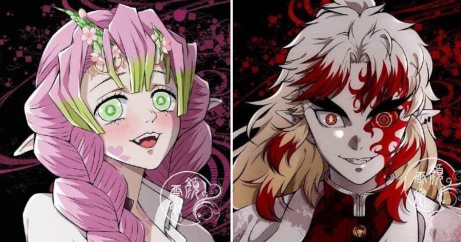 《鬼滅之刃》九柱鬼化,義勇化身魔王,忍姐姐妖異至極
