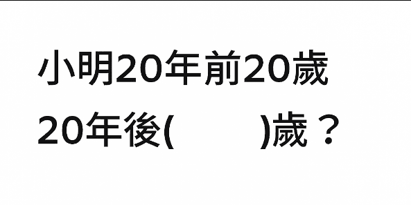 所以小明幾歲?挑戰你的智商!